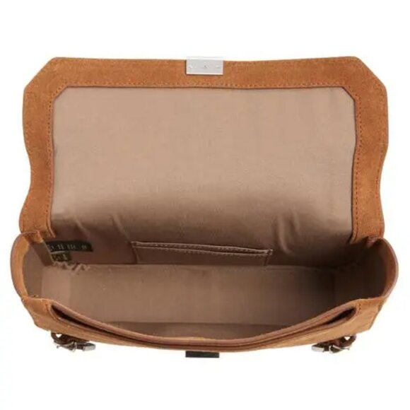 RAG & BONE Max Convertible Shoulder Bag In Brown Suede with dustbag NIP - Picture 4 of 7